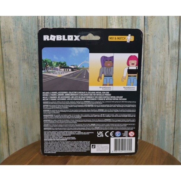 Roblox Brookhaven Hair & Nails Figure Set + Exclusive Code - Picture 3 of 4